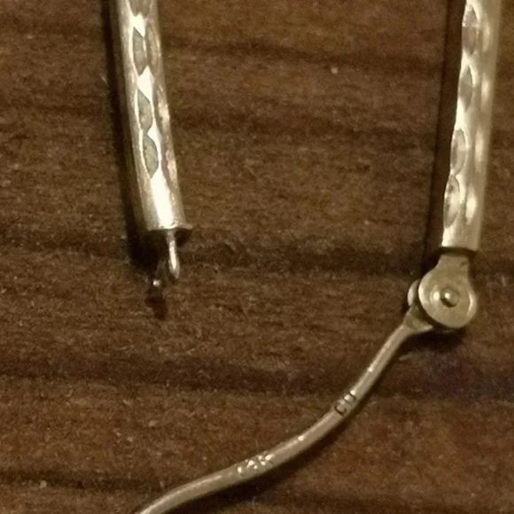 Vintage  14k hoops - Picture 5 of 5